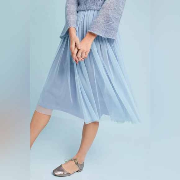 Maeve Anthropologie Layered Arabesque Dress Tulle - Picture 6 of 7